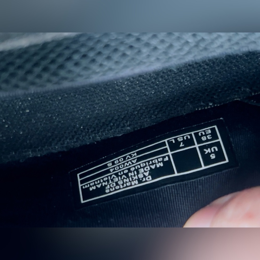 Dr. Martens Womens Askins Darcy Floral Black Canvas Shoes Size 7 - Picture 5 of 10